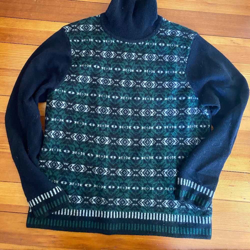 Uniqlo x JW Anderson Lambswool fair isle turtleneck sweater